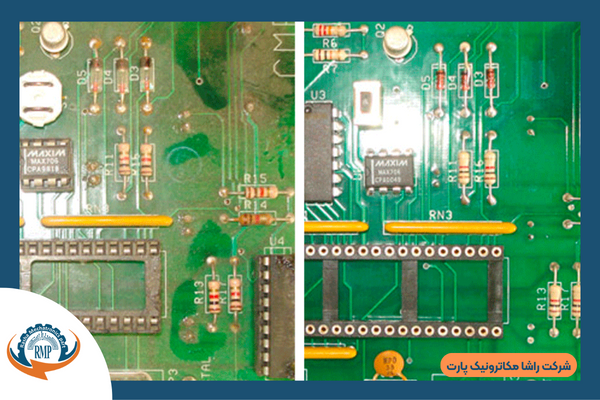 انواع آلوگی برد الکترونیکی
